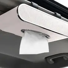 Кожаный автомобиль коробка ткани автоматический насос кассета углерод держатель Творческий съемные наклейки коробка для салфеток органайзер для автомобиля