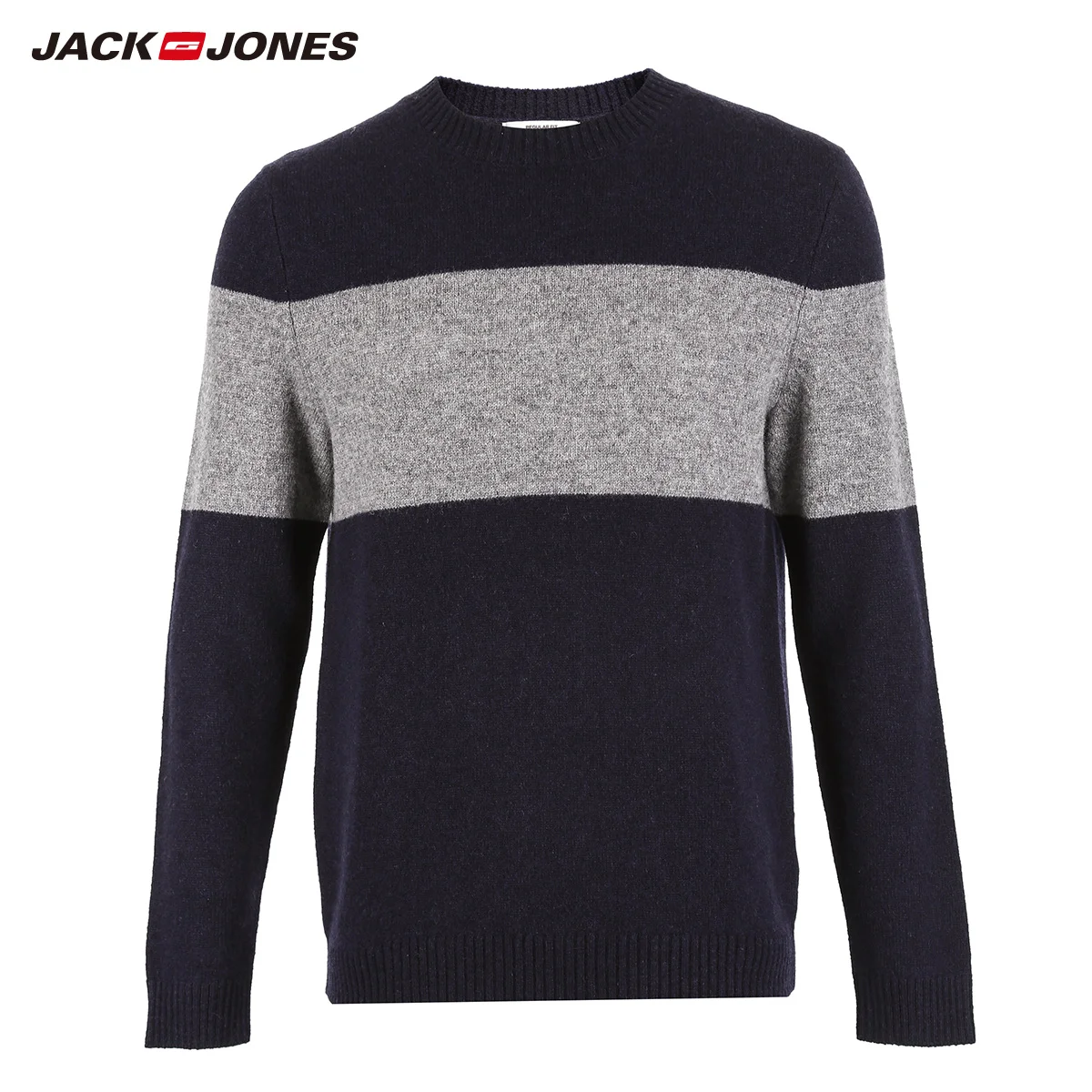 JackJones мужские 100% шерстяные вязаные свитера пуловеры Мужская одежда