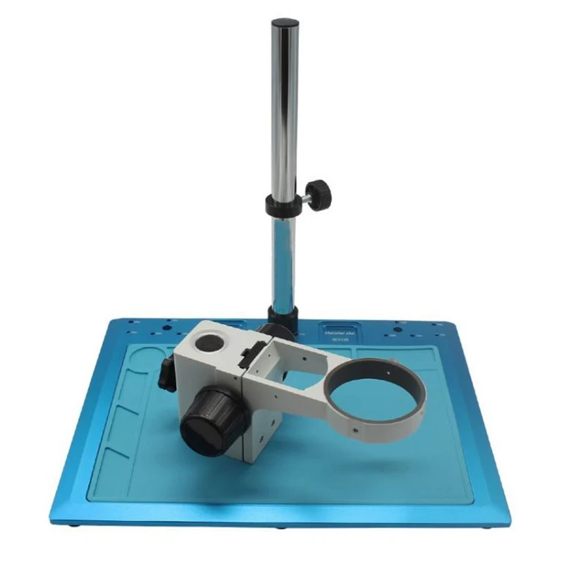 Microscope Mobile Phone Repairing Working Base Platform High-temperature Insulation Silicone Mat Workbench w/ Hole E Arm Holder