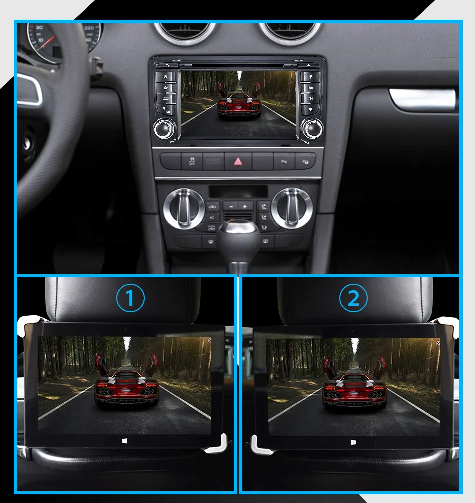 Excellent Eunavi 7" Octa 8 Core 4G RAM Android 8.0 Car DVD Radio Player for Audi A3/S3(2003-2013) stereo with TPMS/OBD2/4G/DAB+/GPS/WIFI 19