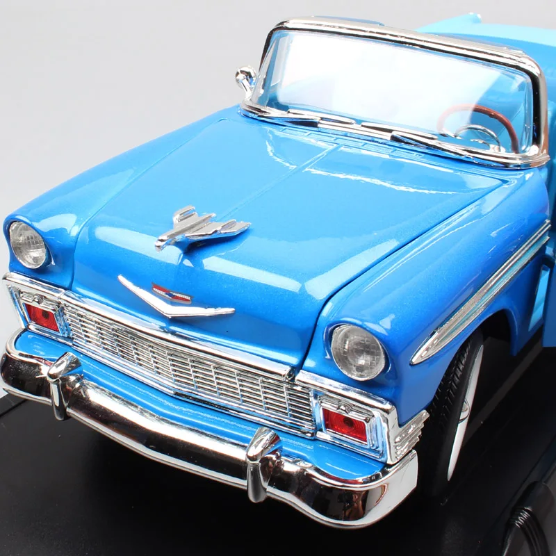 1:18 дорожные фирменные Классические chevy 1956 CHEVROLET BEL AIR игрушечные машинки модели масштабная модель машинки миниатюрный из коллекции для взрослых