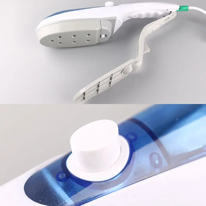 Skup 1 sztuk ręcznie, która odbyła się wiszące maszyna Mini przenośny pary szczotkowana tkanina pranie tkaniny zmarszczek szczotki parowiec elektryczne żelazko parowe do gotowania na parze