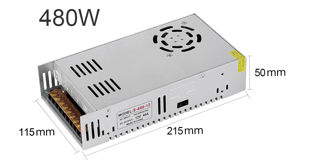 Светодиодный драйвер DC12V Высокое качество Трансформаторы освещения для блок питания светодиодной ленты 24 Вт 60 Вт 100 Вт 120 Вт 180 Вт 240 Вт 360 Вт