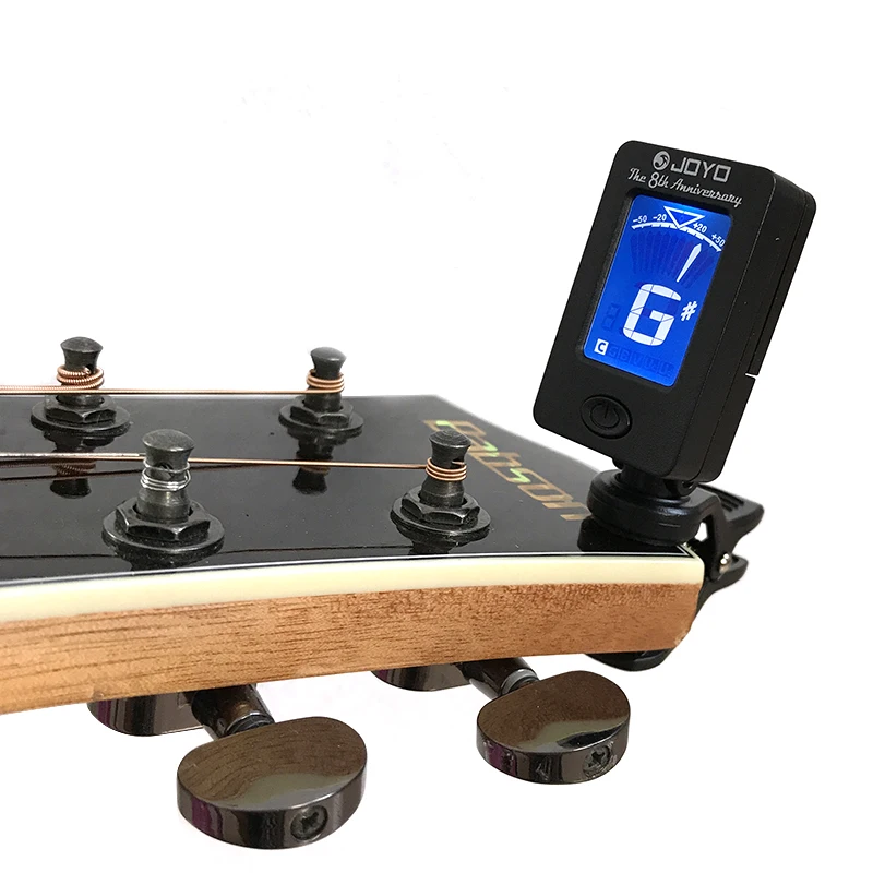 Joyo JT-01 хроматический с зажимом цифровой тюнер вращающийся на 360 градусов Гитарные тюнеры машины для гитары бас скрипки укулеле