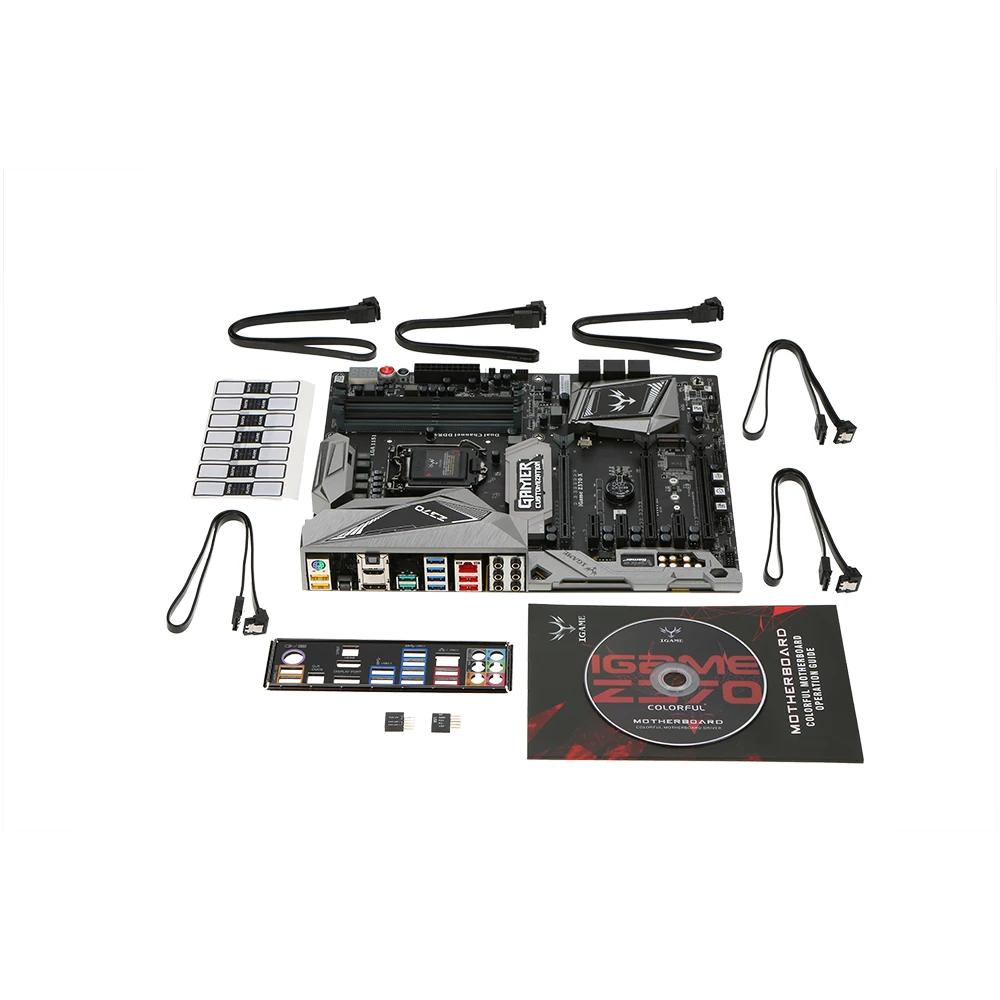 Красочная материнская плата iGame Vulcan X Z370 LGA 1151 DDR4 SATA 6 ГБ/сек. материнская плата по стандарту ATX материнская плата 2 M.2 фронтальная USB3.0 2-Way SLI Pro Gaming