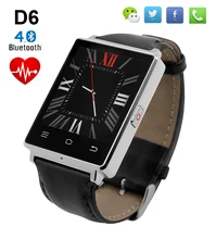 NO. 1 D6 Bluetooth Smart Watch Phone Schrittzähler Pulsmesser 3G Wifi Smartwatch für iPhone 5 s 6 s 7 für Samsung S7 PK U8 GT08