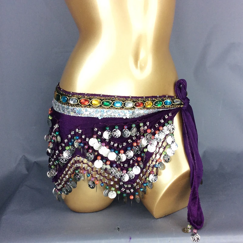Женский шарф для танца живота с блестками и цепочкой|belly dance hip|hip scarfbelly hip scarf |