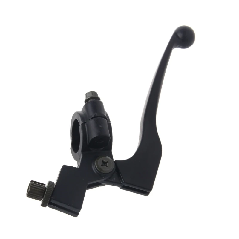 Aluminum Left 22mm 7/8 Inch Handlebar Clutch Lever For Pit Dirt Bike Pitbike Motorcycle ATV Black + Chrome