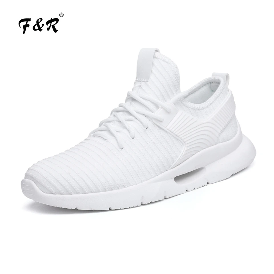 

F&R 2018 Autumn Winter New Men Red Trainer Sport Shoes Superstar School Student Outdoor Trending Boy Sock White Sneakers Men