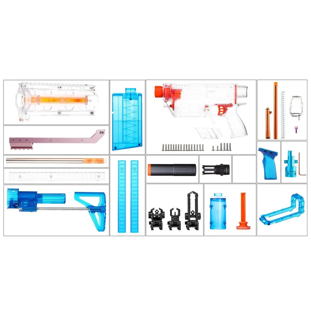 Рабочий Тип R полностью автоматический комплект аксессуары для игрушечного пистолета для Nerf Stryfe модифицированный набор YYR-001-024 аксессуары для игрушечного пистолета для мальчиков детские подарки - Цвет: YYR-021