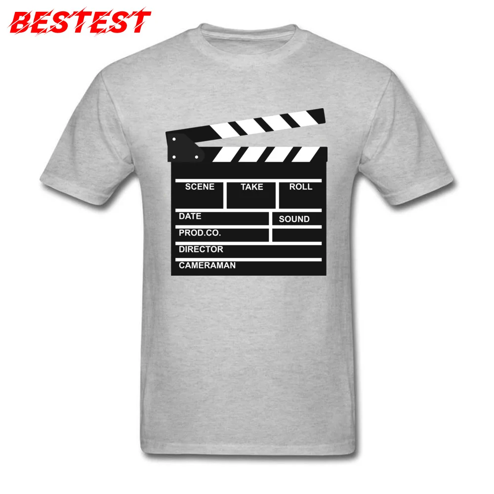 Newest filmklappe 1078813 cosie T Shirts Round Neck 100% Cotton Men Tops & Tees Short Sleeve April FOOL DAY cosie Tops Shirt filmklappe 1078813 grey
