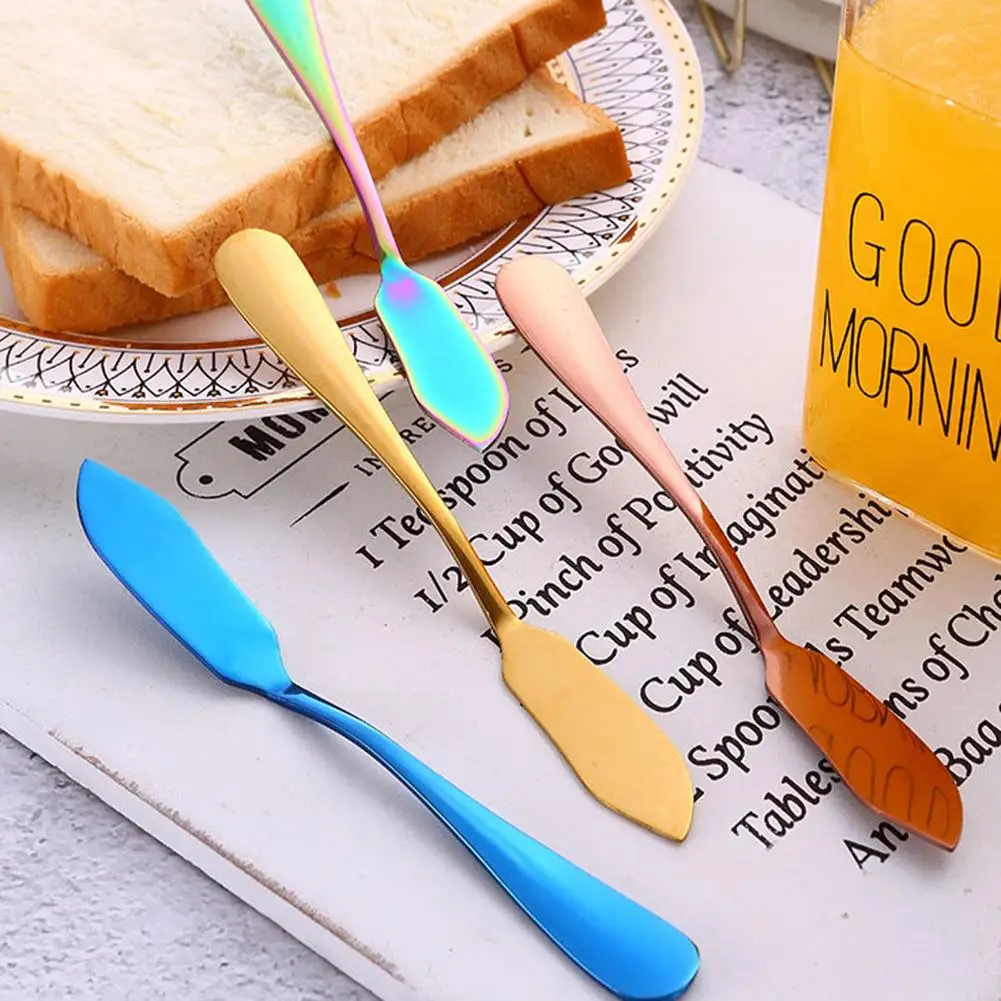 

Polish Stainless Steel Bread Slice Jam Spreader Cheese Sandwich Cream Butter Knife Scraper Spatula Homemade Breakfast Cutlery 1