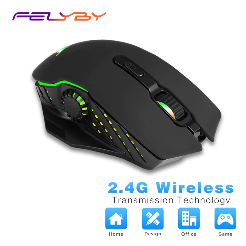 

FELYBY home office computer wireless mouse dpi 2400 2.4Ghz wireless Comfortable feel mouse for laptop PC