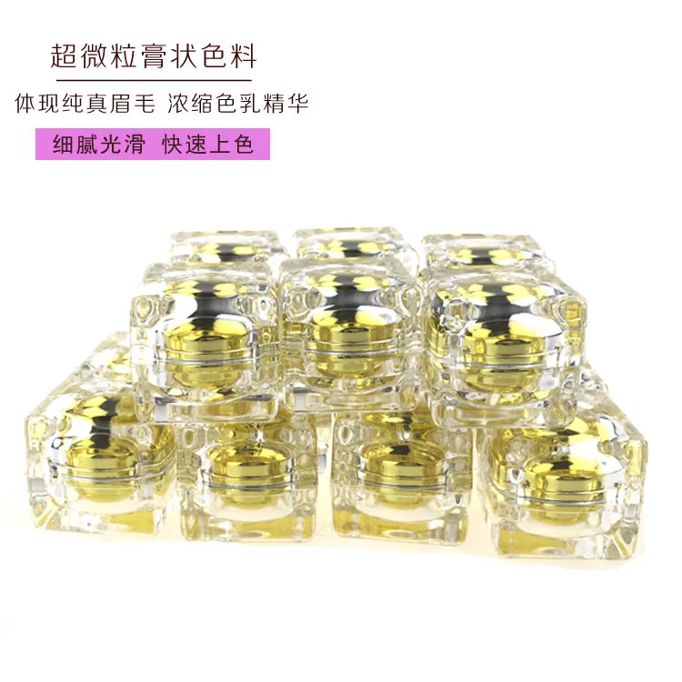 

Paste paste Wenxiu Korean semi - permanent eyebrow eye cream paste color easily fog Mei Mei eyebrow floating eyebrow color