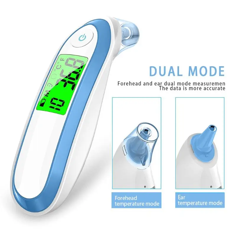 

1PC Ear and Forehead Thermometer Digital Fahrenheit and Celsius Medical Infrared Thermometer For Baby Children Adults