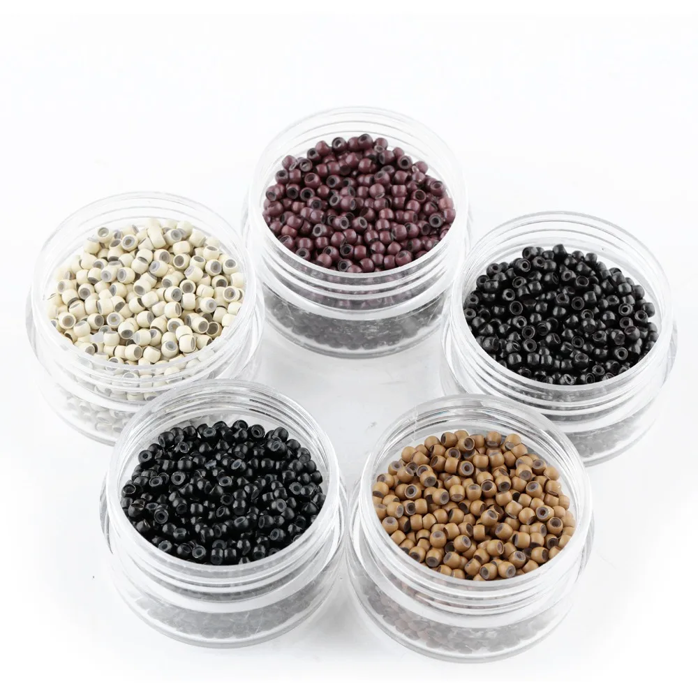 

Neitsi Silicone Nano Ring Beads For Micro Loop Links Keratin Human Hair Extensions 1000pcs/pack 5 Colors Available