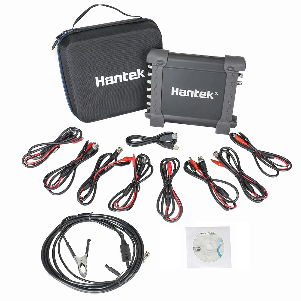 

Hantek 1008C/1008A 8 Channels Programmable Generator Automotive Oscilloscope Digital Multime PC Storage Osciloscopio USB 100kHz