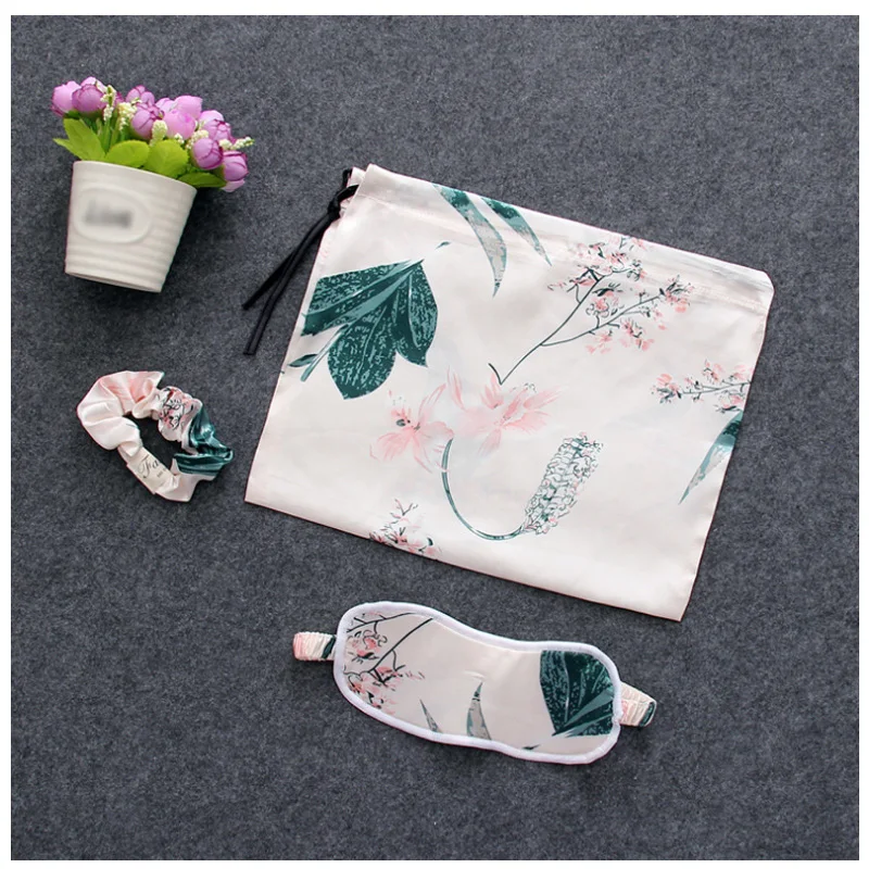 Satin Sleepwear Sexy Pyjamas Pijamas Women Pajamas Sets Slik Sleep Lounge 7 Pieces Nightwear Ladies Pajama Suit Indoor Clothing for women (9)