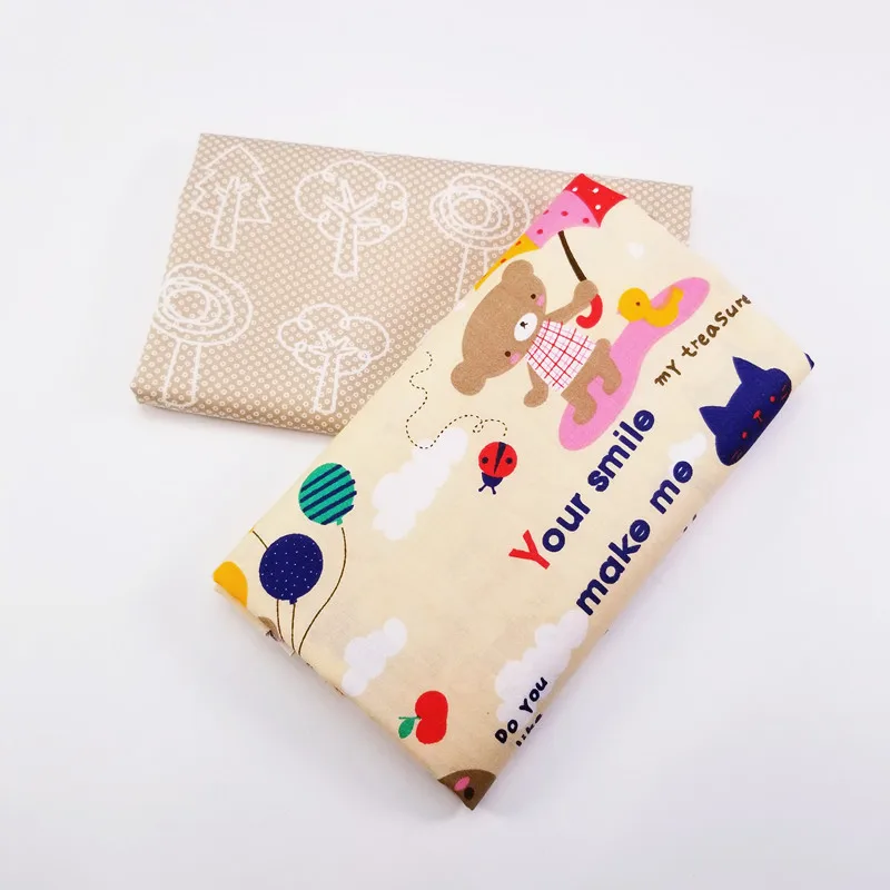 Хлопчатобумажный с рисунком тканый ткань для пэчворка тканевый сшитый вручную стеганый спальник детская и Детская Хлопковая одежда