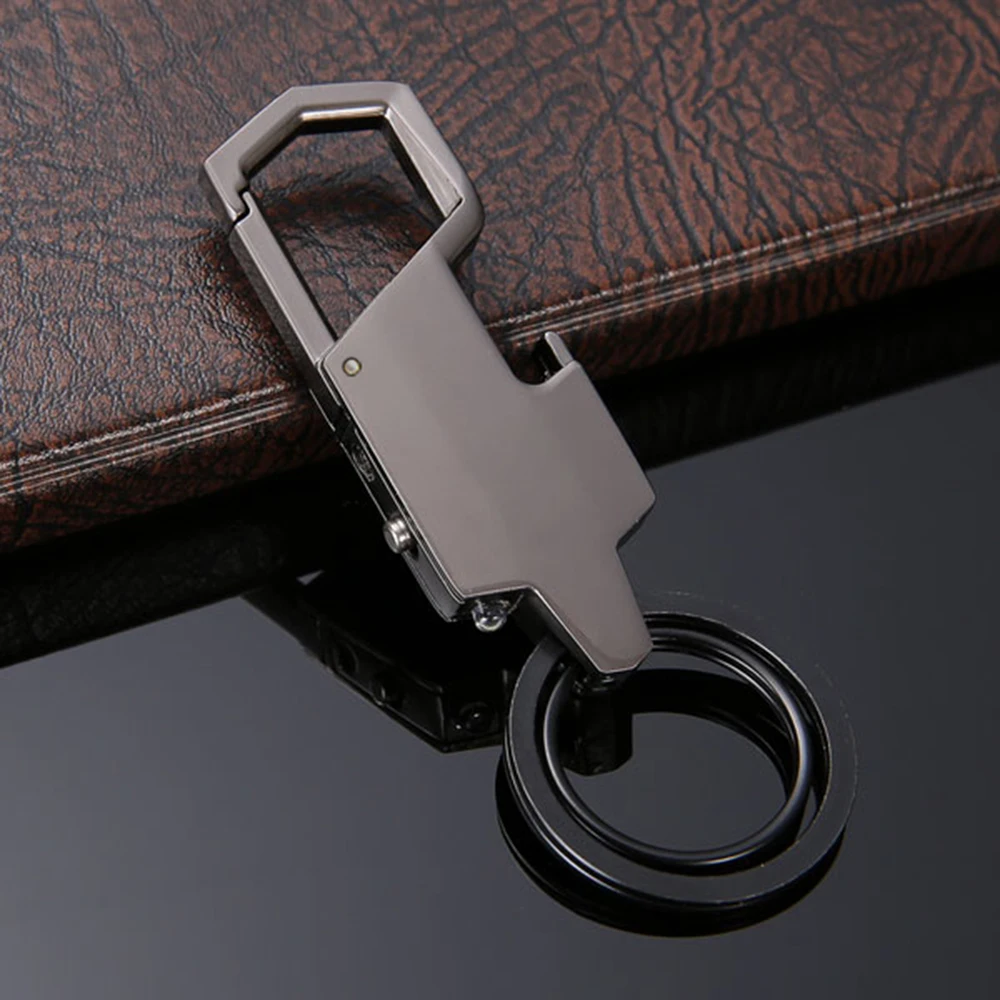 

Fashion LED Lighting Men Metal Key Chain Metal Car Key Ring Multifunctional Tool Key Holder LED Bottle Opener Keychain