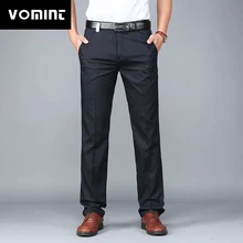 Vomint, новинка, Мужские штаны, одноцветные, простые, для досуга, тонкие брюки, брюки, подходят ко всему, мужские, для работы, костюм, брюки, MS7068
