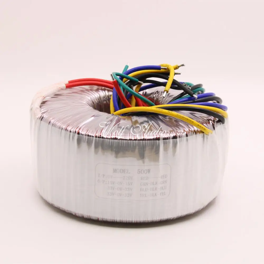 

500W Toroidal Transformer AC220V Output: Double 33V*2 + Double 15V Pure Copper Wire High Power Power Supply