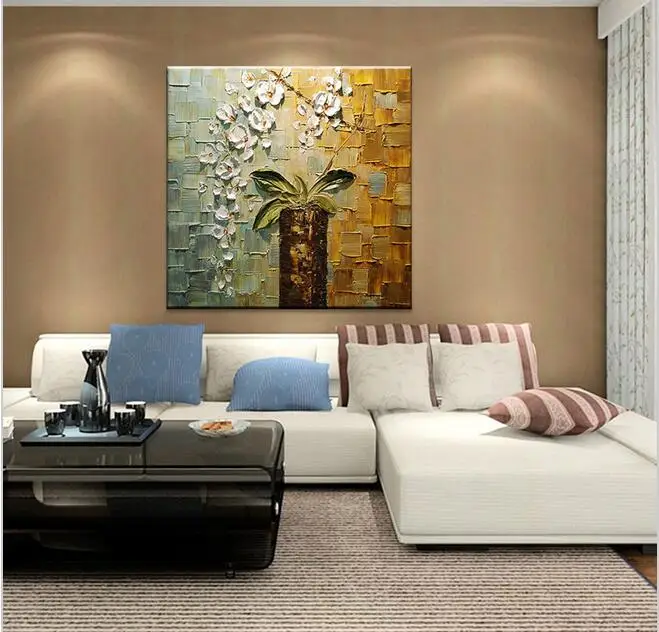 Tangan dicat modern home decor room hall dinding gambar 