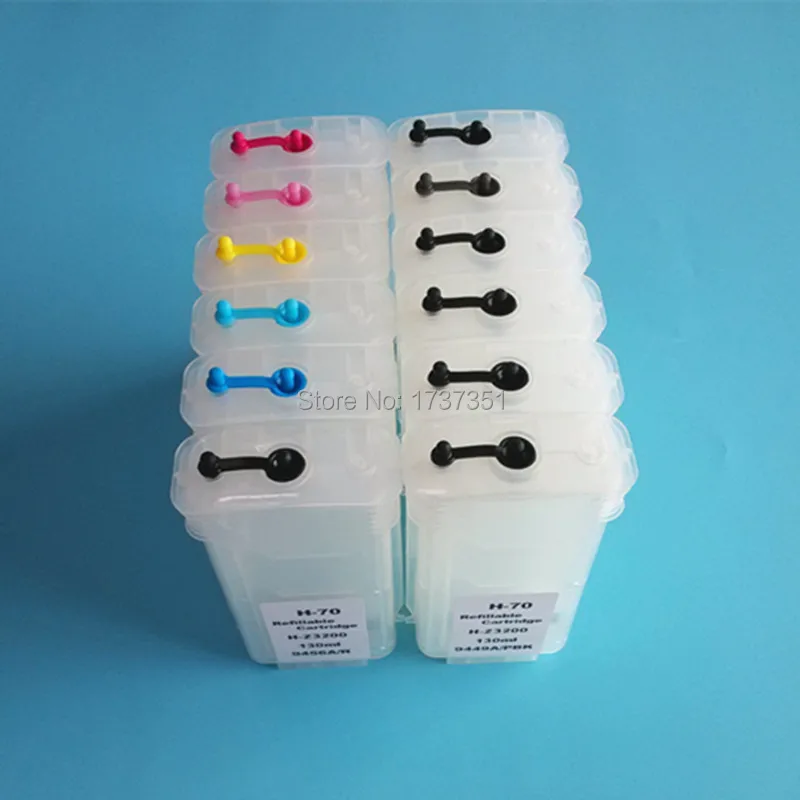 

130ml 12 color Refill Ink Cartridge with ARC Chip for HP 70 for HP Designjet Z3100 Printer HP70