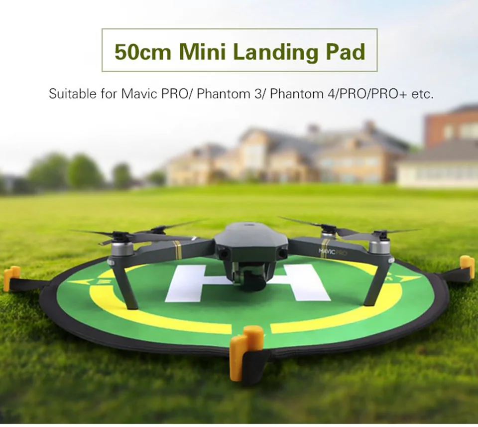 Easttowest Портативный Fast-fold 50 см Drone посадочной площадки для dji Мавик Pro Phantom 2 3 4 Drone Quadcopter