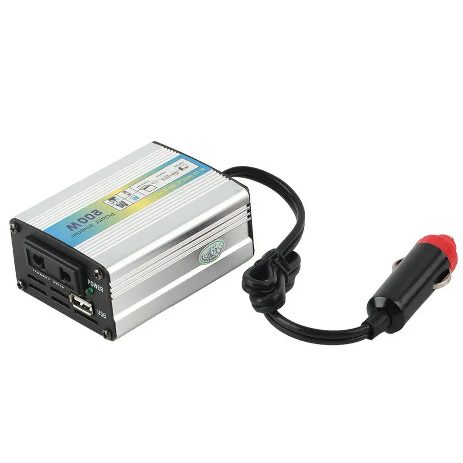 

Original 2018 1pcs 12V DC to AC 220V Car Auto Power Inverter Converter Adapter Adaptor 200W USB hot selling
