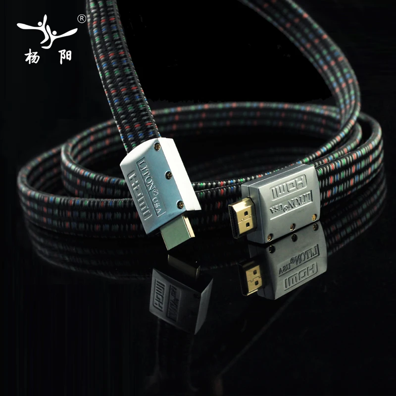 Кабель YYAUDIO LITON HiFi HDMI к кабель 2 0 4k 3D 60fps для HD ТВ ЖК ноутбука PS3 проектор
