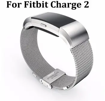 

100pcs/Lot by DHL for Fitbit Charge 2 Metal Buckle Stainless Steel Replacement Wrist Bands Bracelet 4 Colors No Tracker