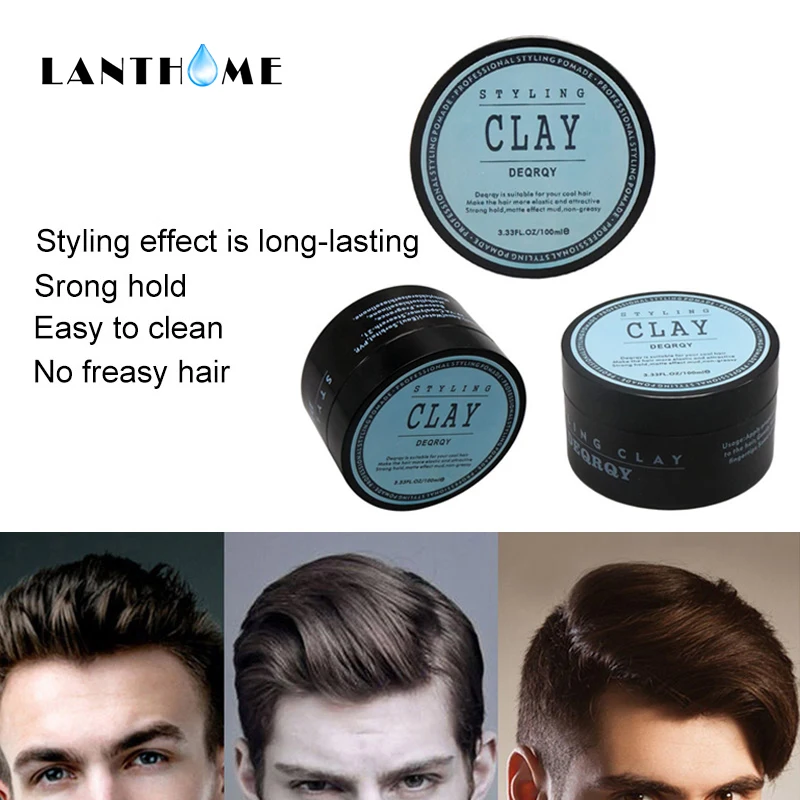 

Clay Hair Wax Styling Pomade Gel for Hair Edge Control Fashion Matte Finished Hair Clay Men High Strong Hold Low Shine Daily Use