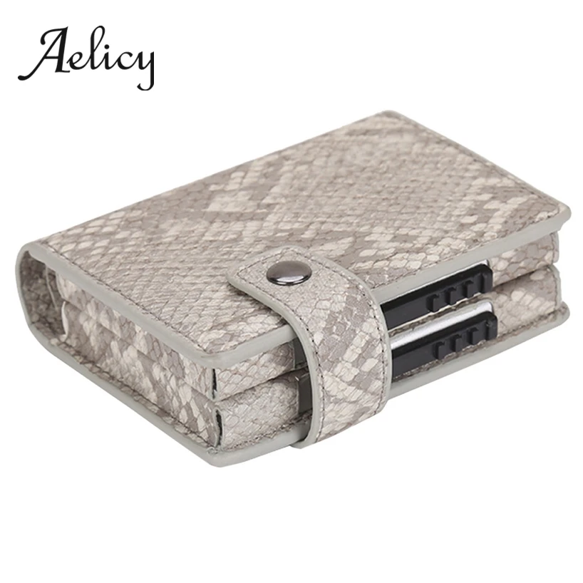 

Aelicy Multi-function folding Card Package Box Women Men's Mini Card Wallet Metal ID Credit Card Case Box Money bag