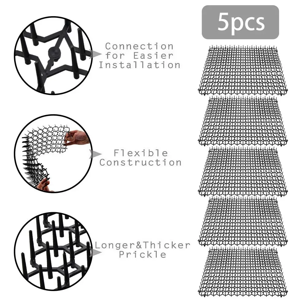 5 шт. Садоводство пластиковые анти-коты шипы кошка и собака репеллент Pad Пластиковые ногти экологически чистый защитный забор набор