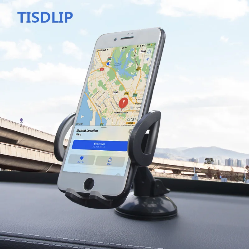 

TISDLIP Universal Smartphone Car Phone Holder Stand Holder For Phone in The Car Mount Mobile Support Cellular For Iphone 8 Plus