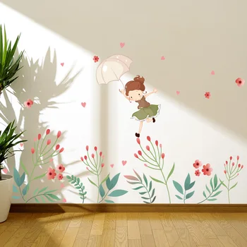 

Wall Sticker For Kids Room stickers Cute girl Bedroom Living room Door Stickers Decoration Home Accessories Decor Wall Decals