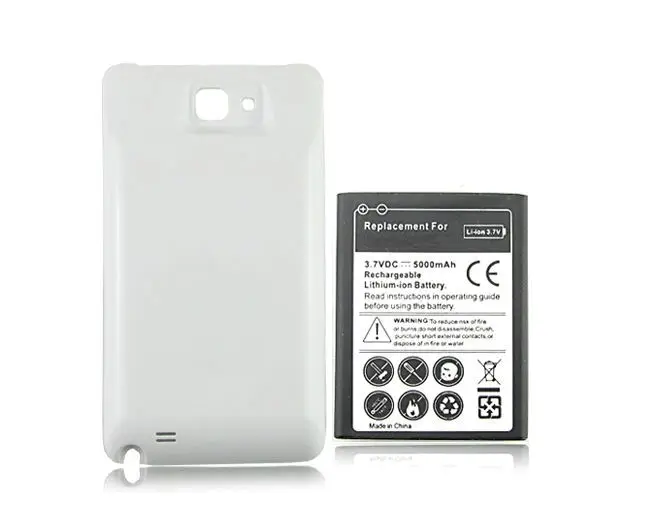 1x5000 мА/ч, EB615268VU на Батарея+ Задняя Цвет покрывающая телефон по всей поверхности+ USB настенное Зарядное устройство для Сань Син Galaxy Note I9220 GT-N7000 I717 T879