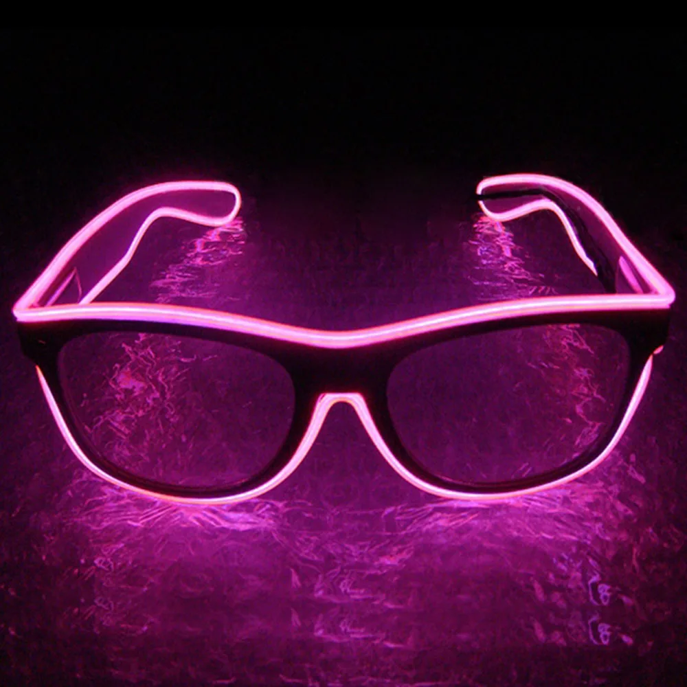 Flashing EL Wire Led Glasses Luminous Party DJ Decorative Lighting SunGlasses
