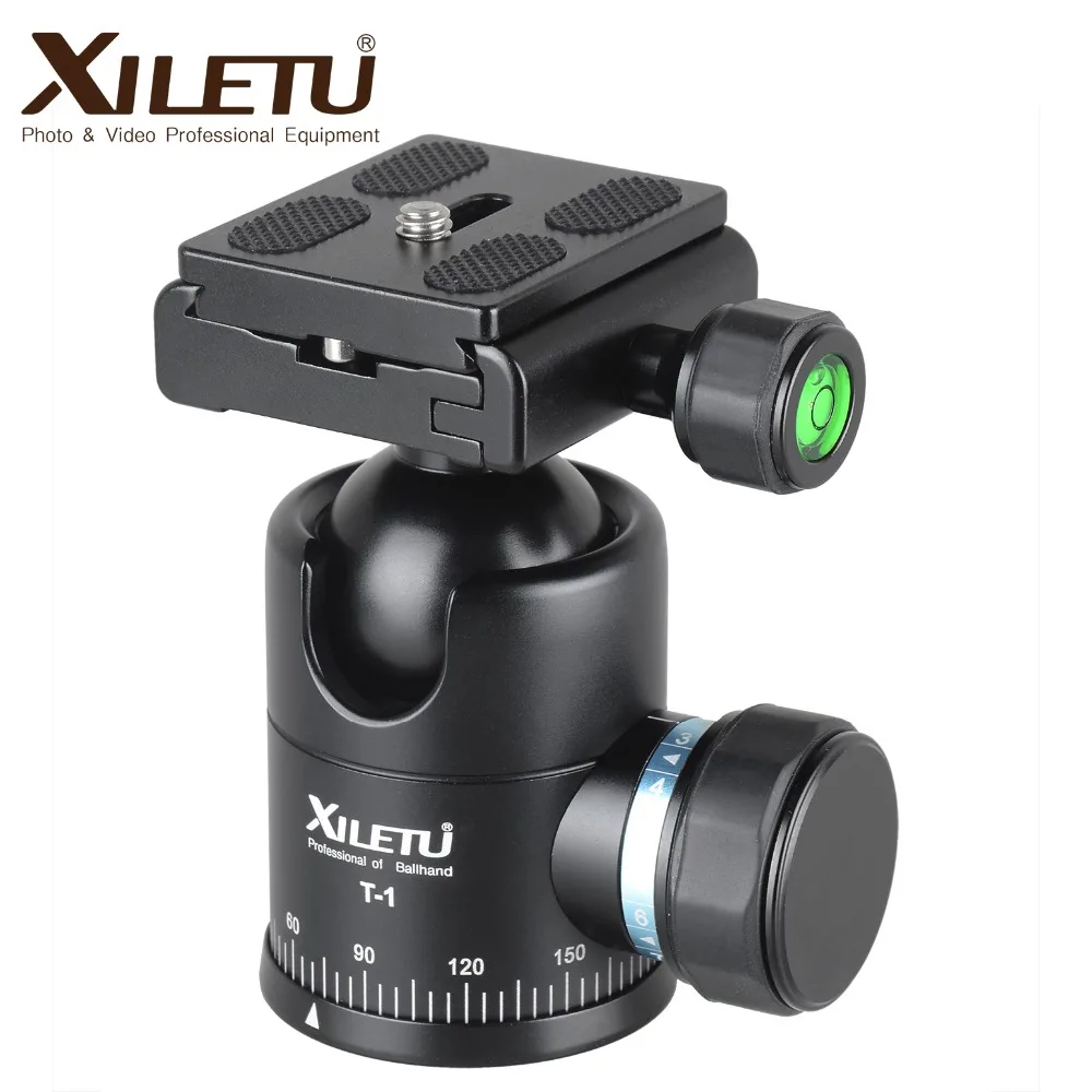 Xiletu T-1 Aluminum Tripod Monopod Ball Head with Quick Release Plate 1/4 Xiletu T-1 Aluminum Tripod Monopod Ball Head with Quick Release Plate 1/4