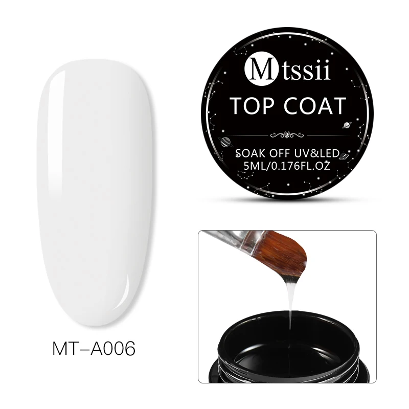 Mtssii Matte Top Coat Nail Art UV Gel Manicure Easy Cleaning Gel Varnish Lacquer Healthy Non Toxic Acrylic Glue Nail Design - Цвет: HHS00430