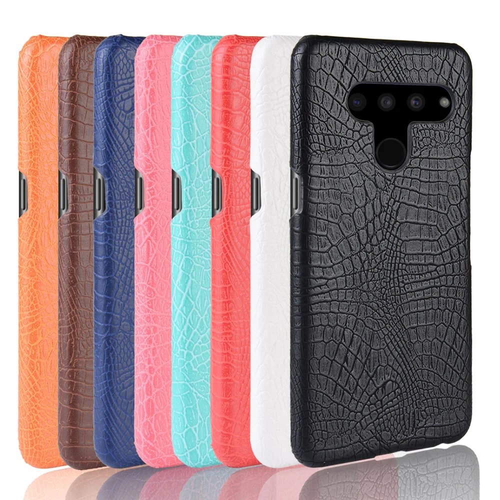 

Case for LG V50 V40 V30 V20 V10 G8 ThinQ Cover Hard Back Crocodile Snake Leather Cover For LG G7 G6 G5 G4 G3 Stylo 5 3 Q8 Q7 Q6