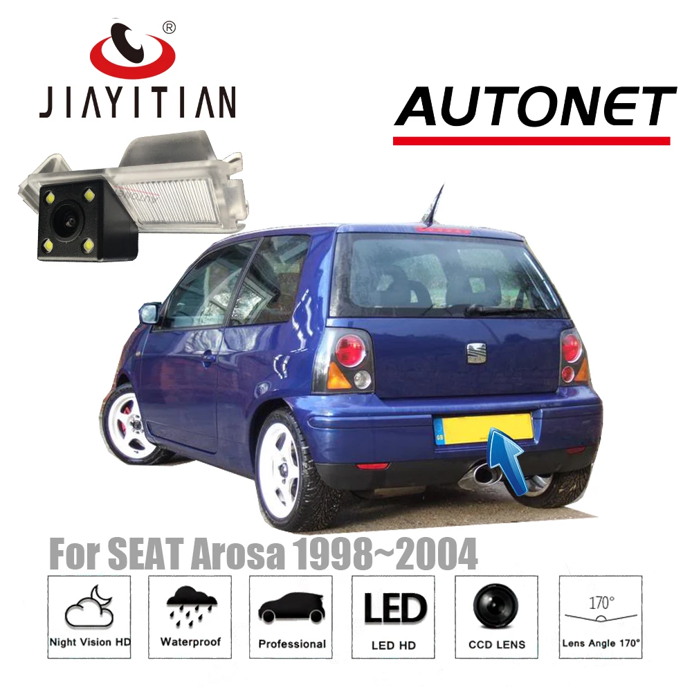 

JIAYITIAN rear view camera for SEAT Arosa for Volkswagen Lupo 1998~2004 CCD backup camera License Plate camera Reverse Camera