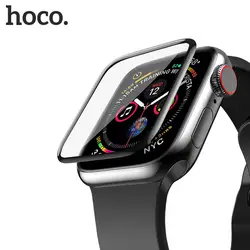 Оригинальный HOCO закаленное стекло шелковая пленка для экрана для Apple Watch 4 44 мм/40 мм 3D защитное покрытие экрана пленка для iWatch серии 4