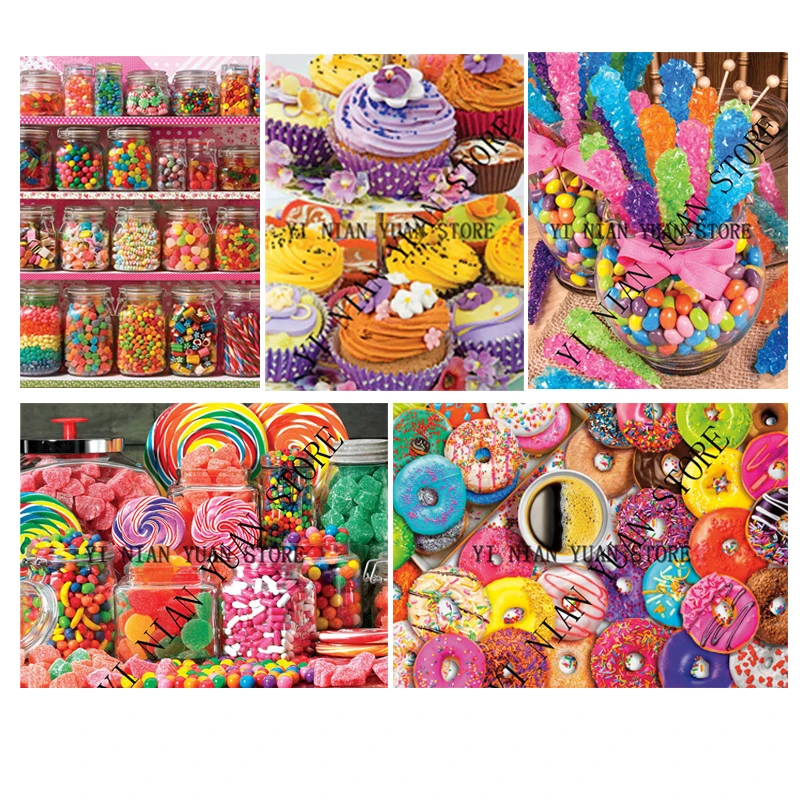 

5D DIY Diamond Painting Full Square/Round resin Drill "Colored candy" Embroidery Cross Stitch ktis Mosaic Home art Decor