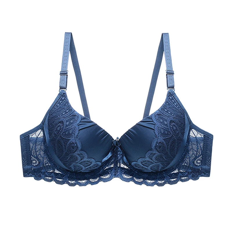 Julexy пуш ап женский бюстгальтер кружевной однотонный soutien gorge femme B C Cup brasieres нижнее