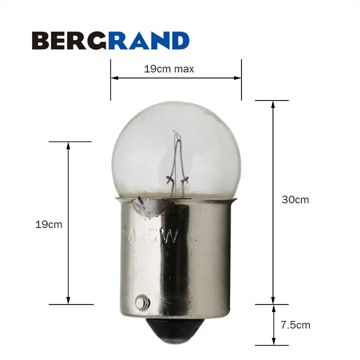Pack 10 DBG R5W BA15s 149 24 V 5 W tungstène ampoule Pack 10 DBG R5W BA15s 149 24 V 5 W tungstène ampoule