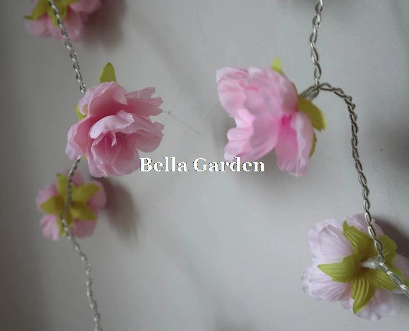 Battery pale Pink blush Rose Flower LED Fairy decorative string light for weddings party Christmas bedroom decoration Home Decor Battery pale Pink blush Rose Flower LED Fairy decorative string light for weddings party Christmas bedroom decoration Home Decor