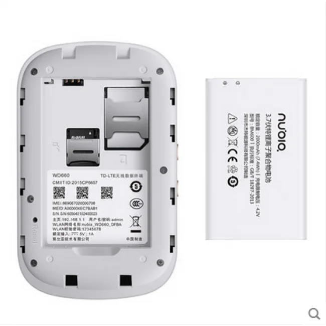 Zte Nubia MiFi WD660 4G мобильный WiFi точка доступа