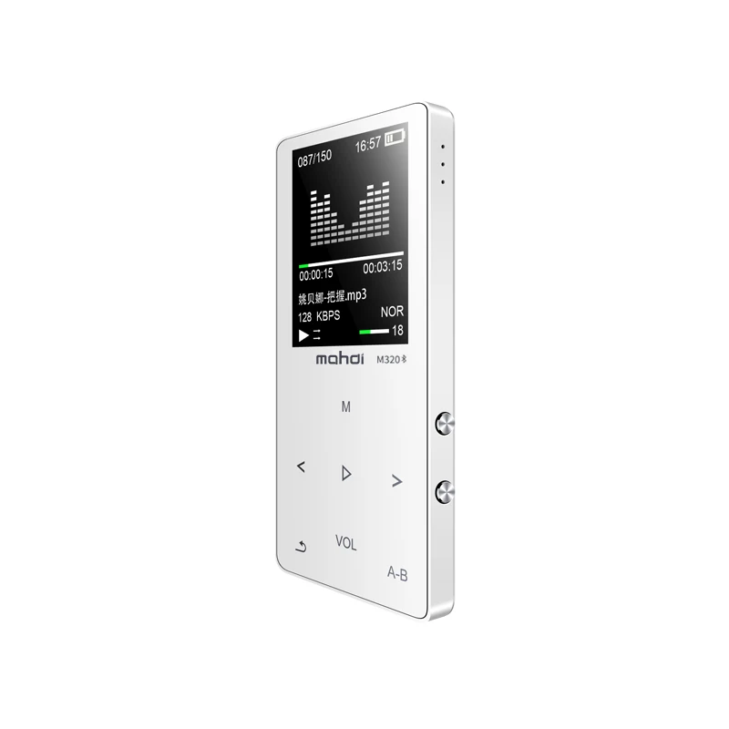 New metal bluetooth mp3 player 8gb built-in speaker fm radio e-book voice recorder portable audio sport flac music Video Player